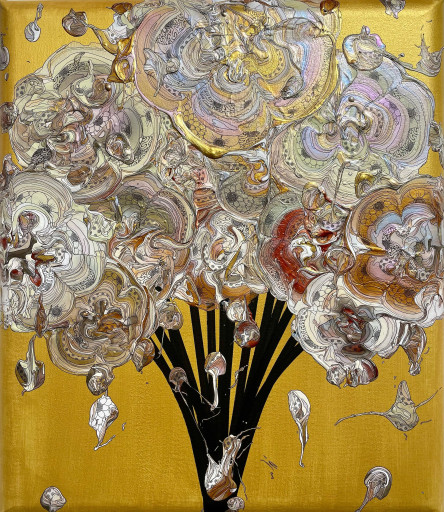 Abstract Bouquet240921(Gold x Copper) by 奥田 雄太 | Art Scenes