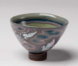 額装 人間国宝 香川県漆芸家 豊澤英之 彫漆額 「樹林」 0507 額装 人間