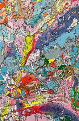 Brain Palette 250509 (Pearl White x Blue) by 奥田 雄太 | Art