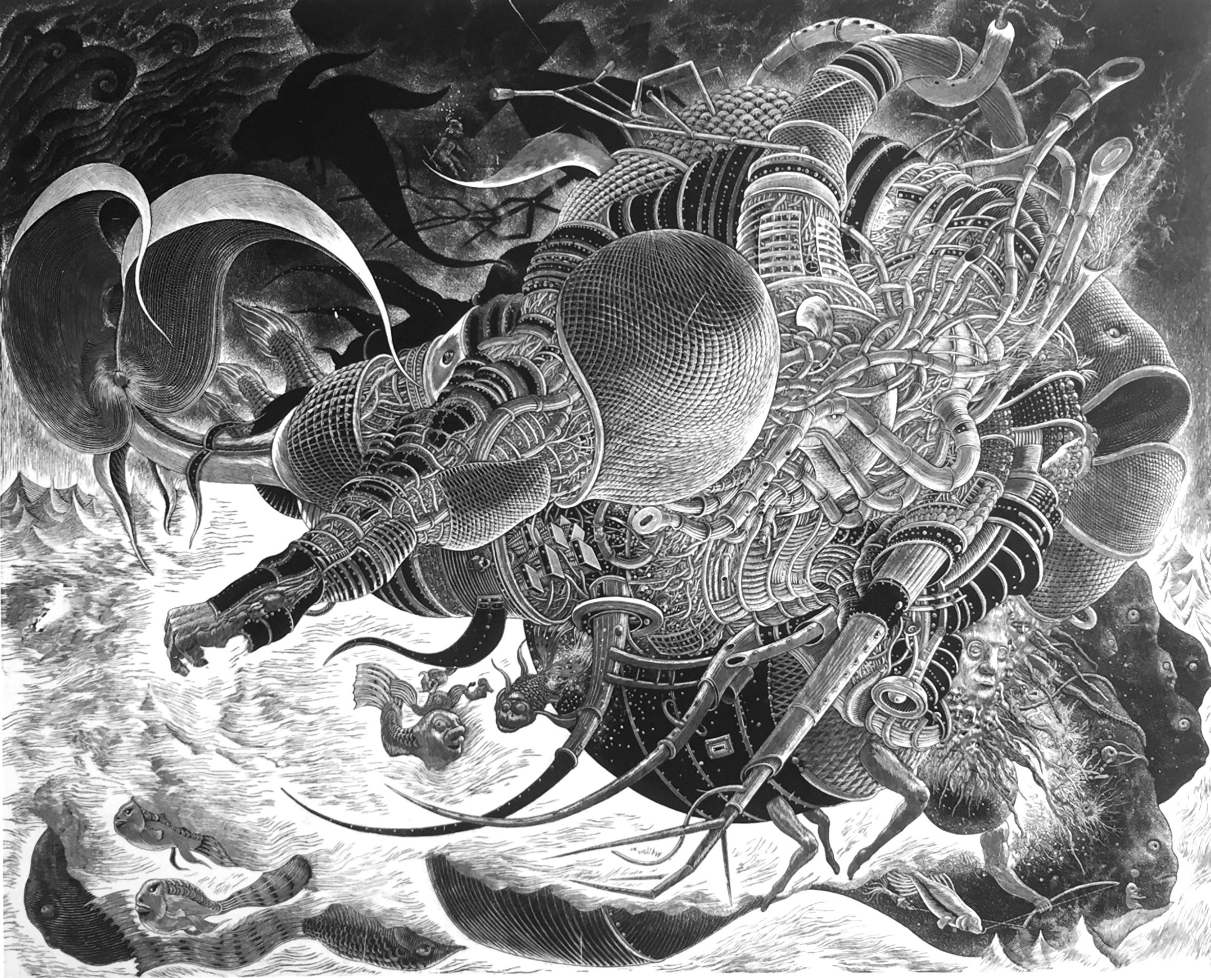 木版画「宝多の棲む村②」 3qNM29iFnYG2WWuLcq5nUV1F8ROBub