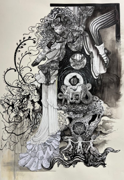 天女乱舞（六曲一双屏風） by 池田 満寿夫 | Art Scenes アート