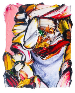 ★藤原奈津江作★額も芸術★ガラスフュージング額絵「緑萌ゆ」 出展作品 - ART FAIR ASIA FUKUOKA 2025 | Art Scenes アートシーンズ