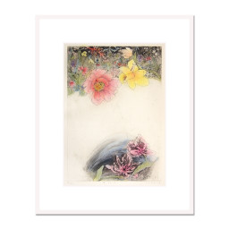 安井寿磨子作 手彩色銅版画 「宝船」1998年 10枚限定 安井寿磨子作 手彩色銅版画 「宝船」1998年 10枚限定 安井寿磨子作