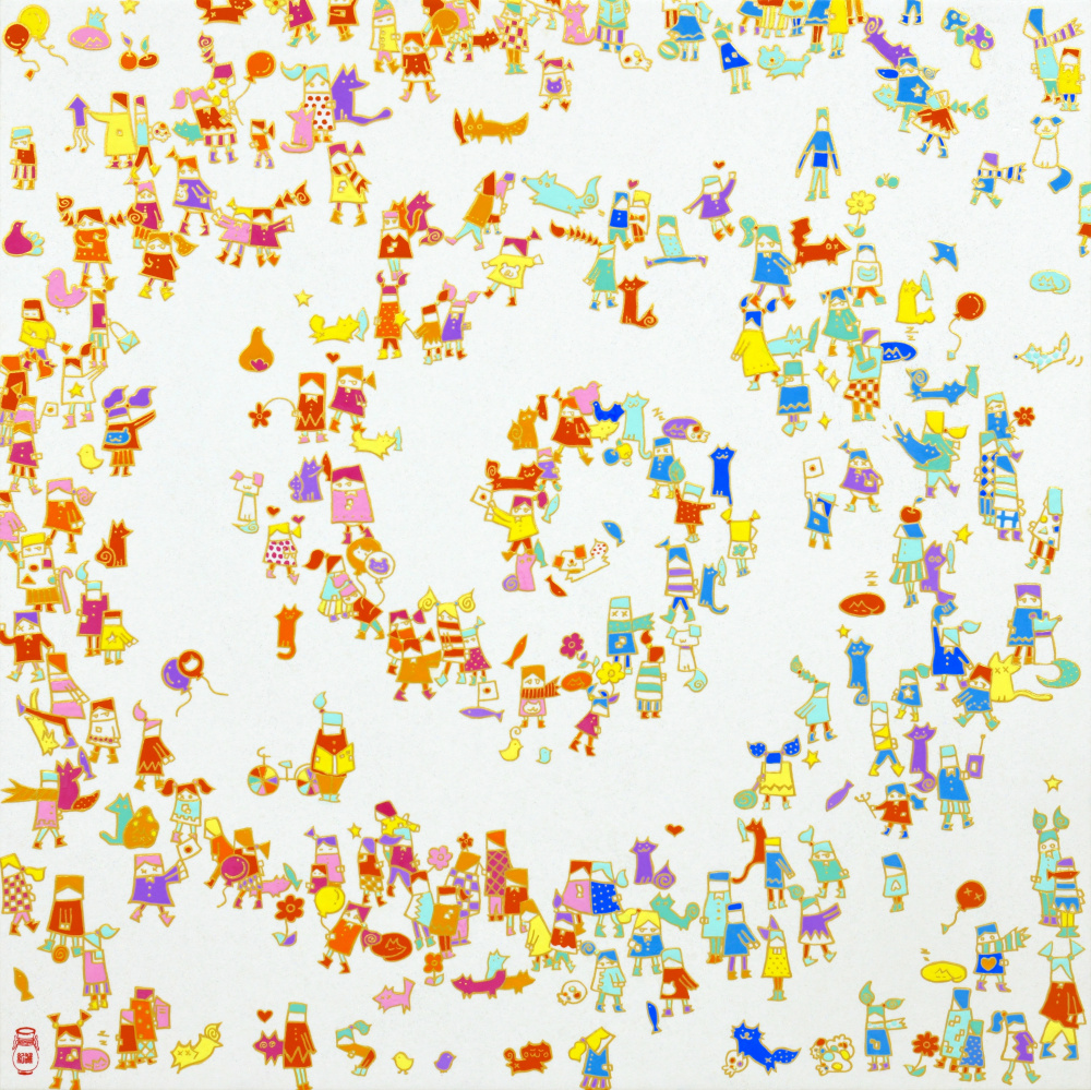 螺旋群像図 20号S by 古家野 雄紀 | Art Scenes アートシーンズ