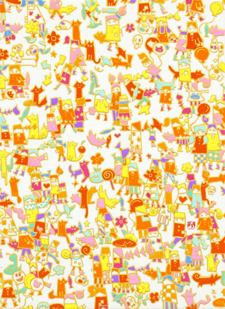 絵画★スマイル★Fiskars他おまとめ 群像図 4号F by 古家野雄紀 | Art Scenes アートシーンズ | お気に入り