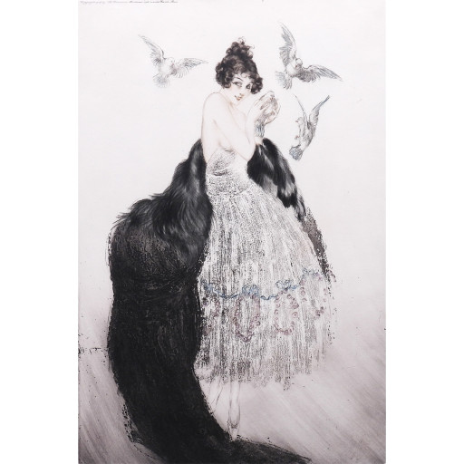 甘い抱擁 by ルイ・イカール（Louis Icart） | Art Scenes アート