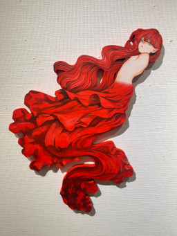 ベロニカ都登 イラスト 原画 水彩画 少年 ベロニカ都登 イラスト 原画