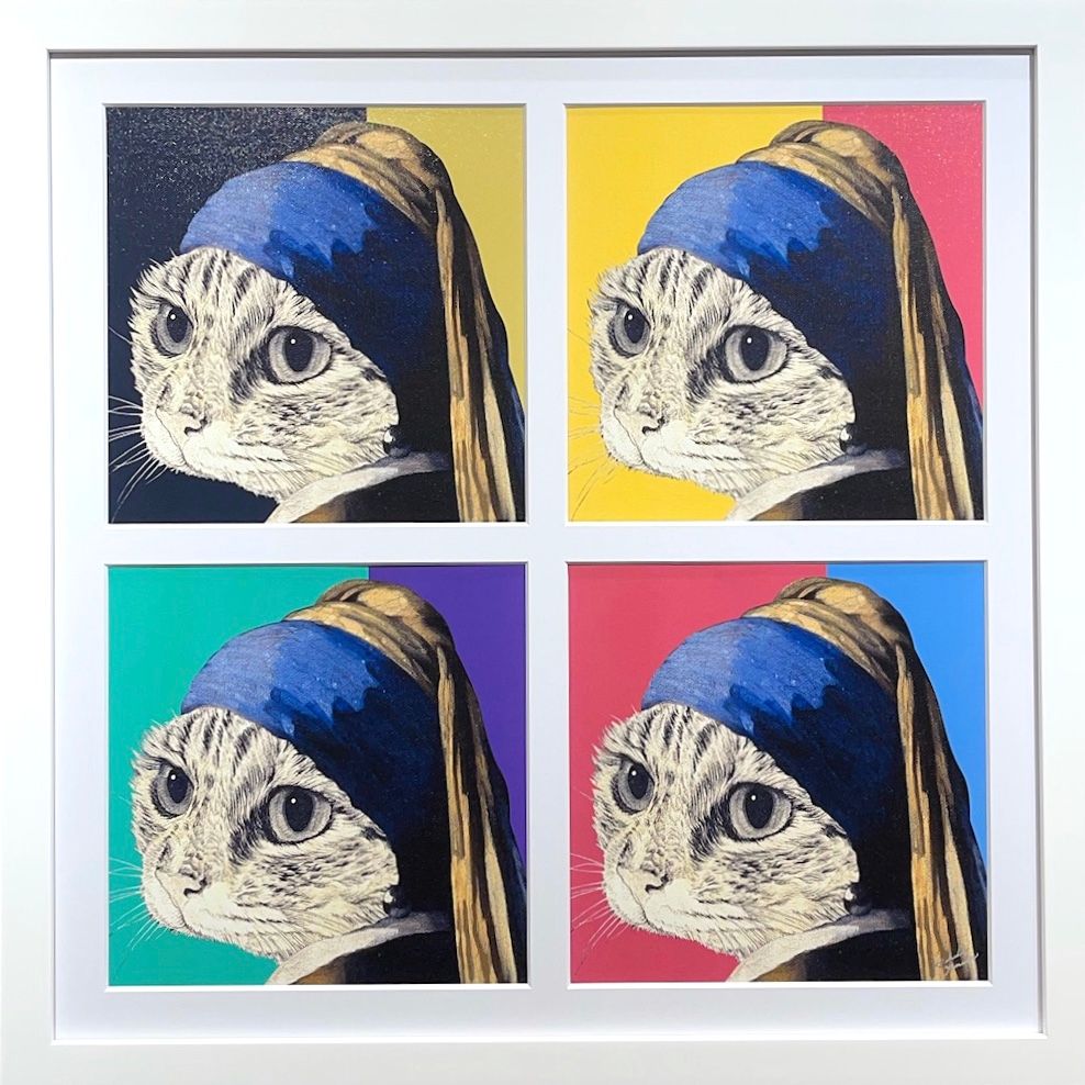 フェルメール猫POP mini by 山田 貴裕 | Art Scenes アートシーンズ