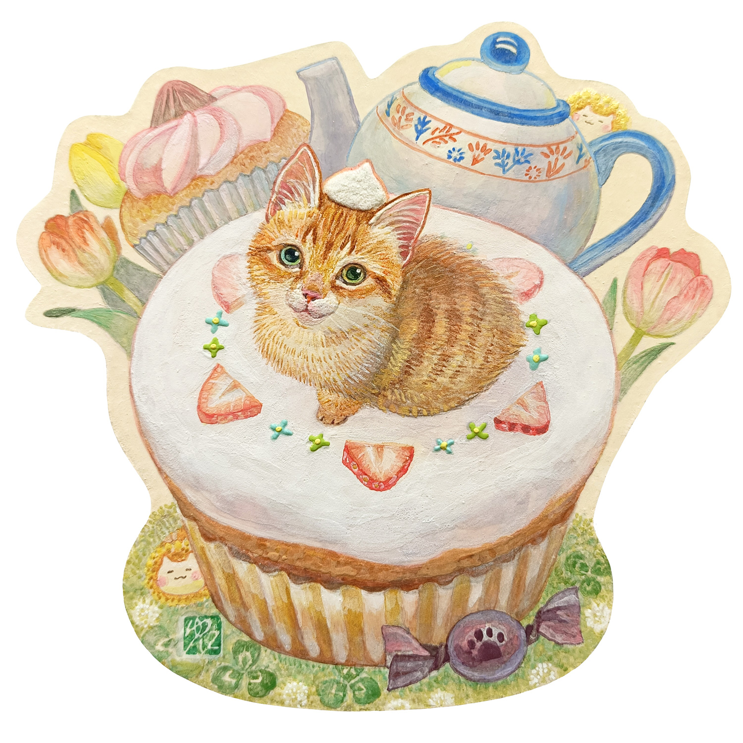 花の菓子席 by 川本悠肖子 | Art Scenes アートシーンズ | お気に入り