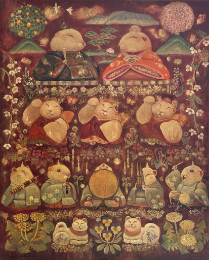 錦彩花宴 by 大場咲子｜Ooba Sakiko | Art Scenes アートシーンズ