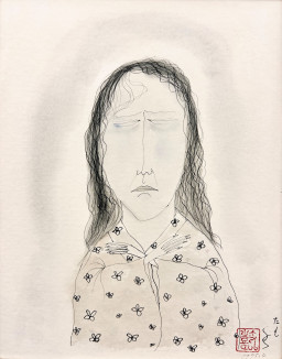 斎藤真一「みつい 草間瞽女」 by 斎藤真一｜Shinichi Saito | Art