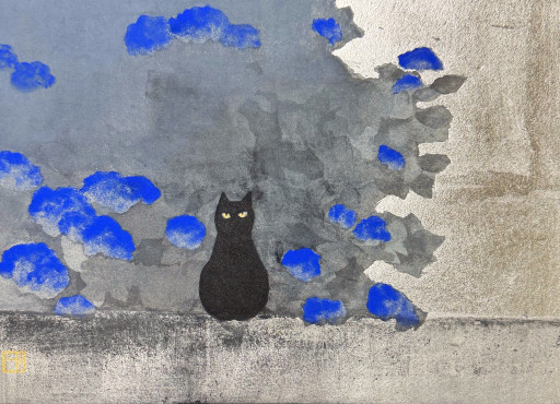 紫陽花と猫 by 白石綾奈 | Art Scenes | Find and collect your