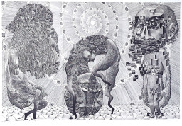 藤浪理恵子 : ＡＺＩＬＵＴ -  境界 Grow in the links 4 by 藤浪 理恵子｜Fujinami Rieko | Art Scenes