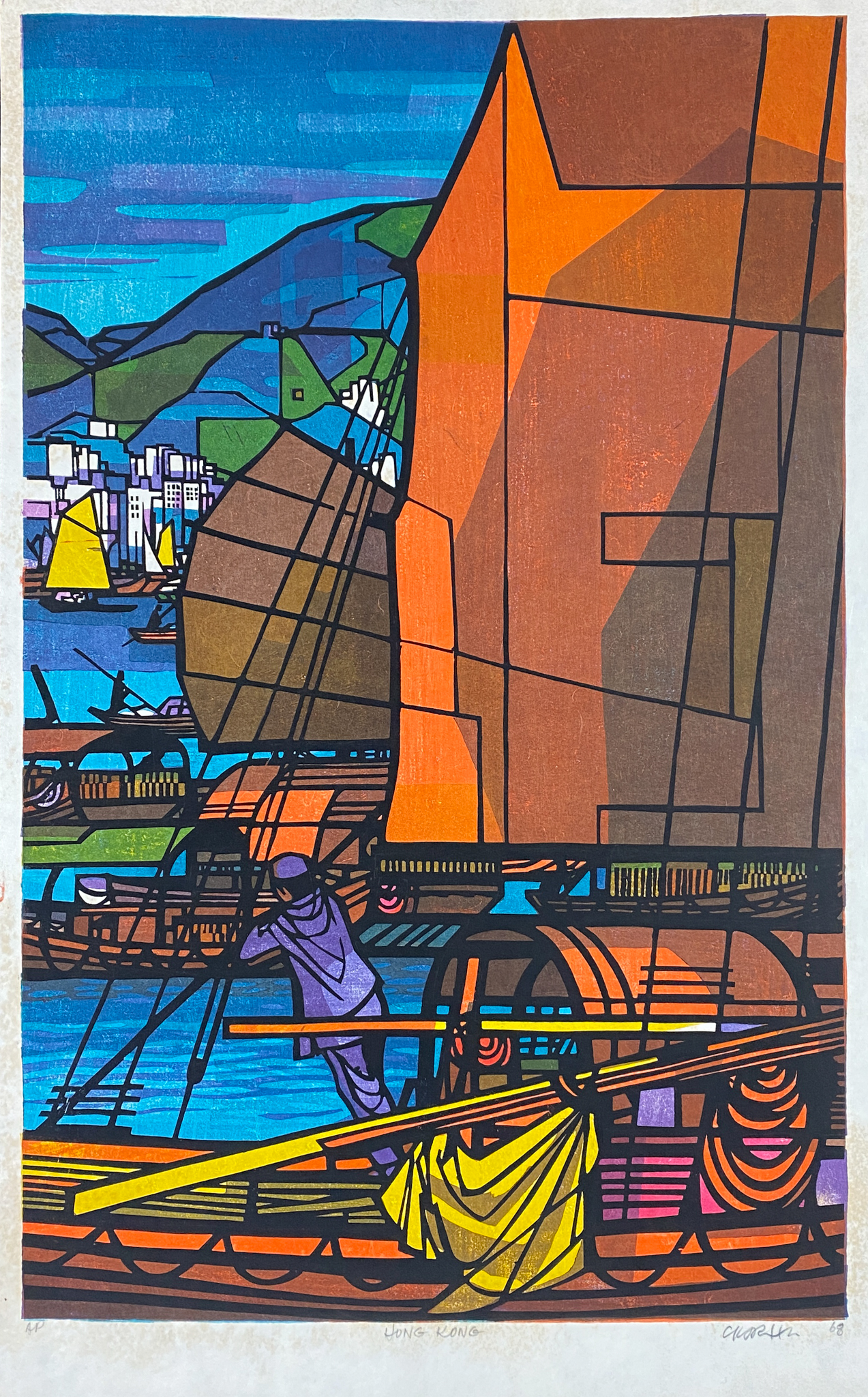 美品】クリフトン・カーフ 直筆サイン 版画 Nadi Synchrony Yahoo
