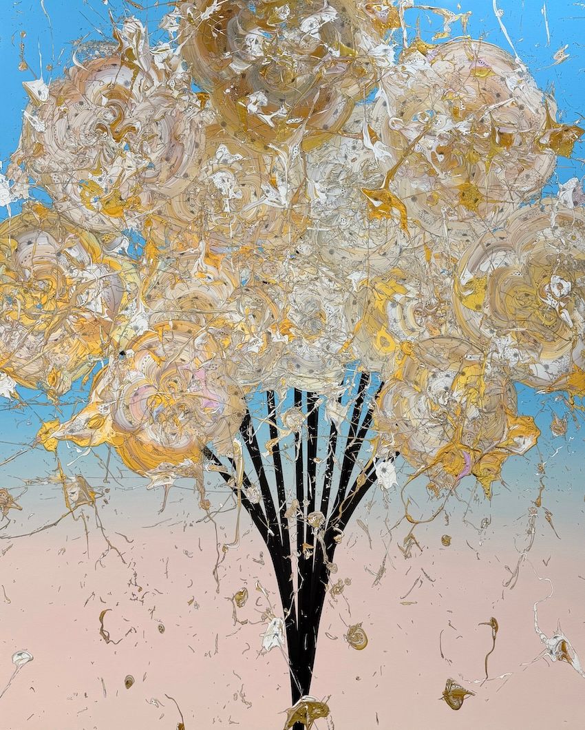 Abstract Bouquet 20260616 (Sky Blue Gradation x Gold) by 奥田 雄太