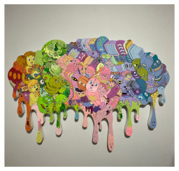Brain Palette 250509 (Pearl White x Blue) by 奥田 雄太 | Art
