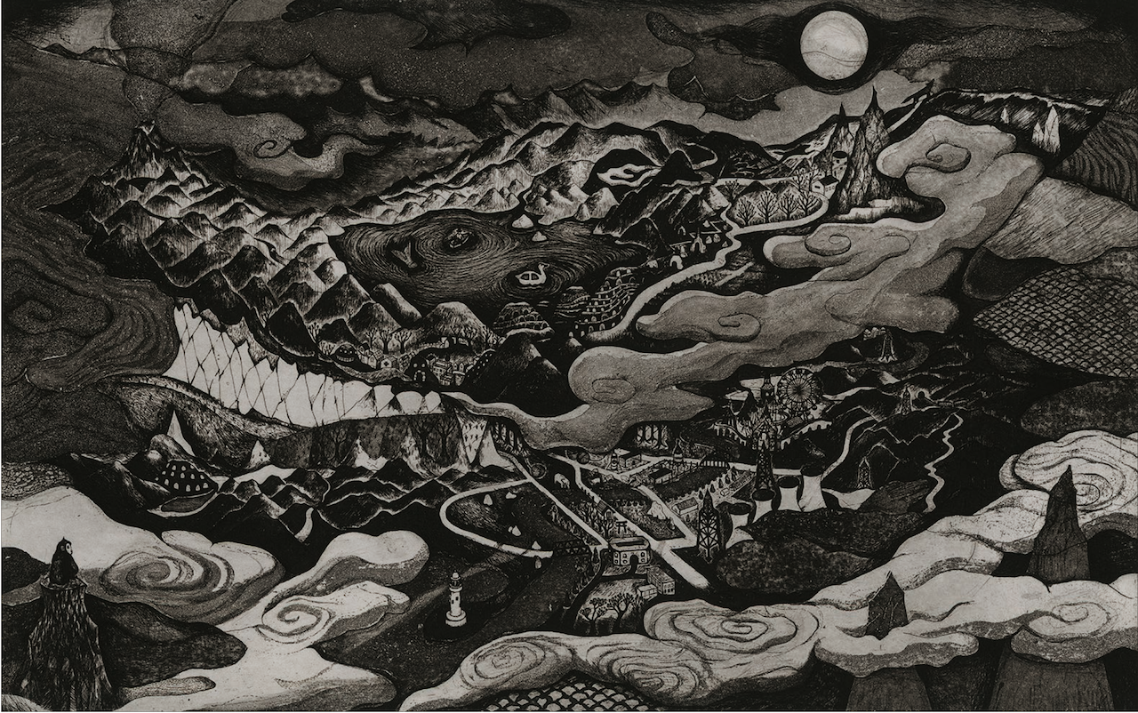 溝上幾久子 絵本『オオカミ県』原画展 | Art Scenes | Find and